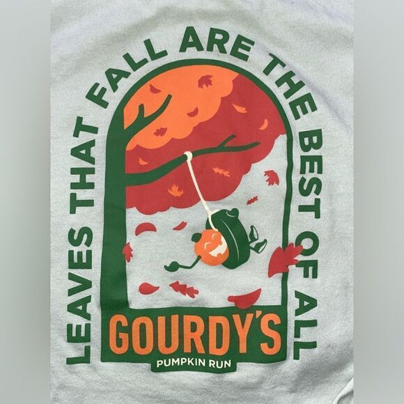 Sourfish Gourdys Pumpkin Run Long Sleeve Tee Size XL - Picture 5 of 5